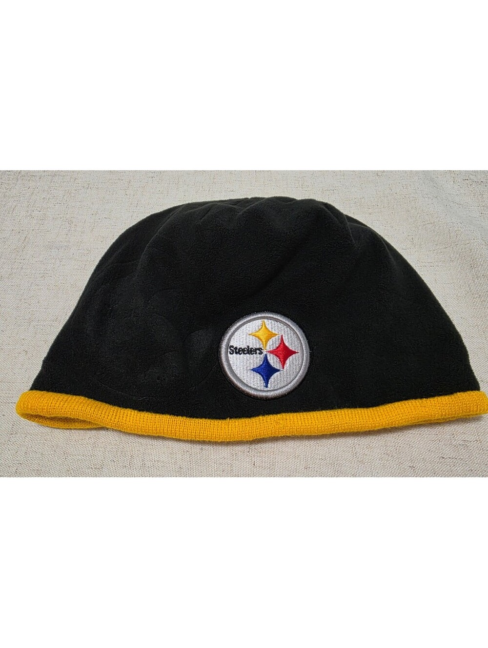 Pittsburgh Steelers Fleece Beanie New Era Hat Black Gold NFL One Size OS